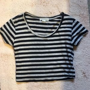 Forever 21 Striped Crop Top